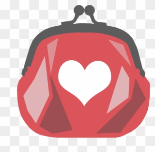 Dioad- Coin Purse Heart - Illustration Clipart