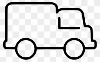 Transport Truck Comments - Truck Line Icon Png Clipart