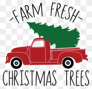 Farm Fresh Christmas Trees - Svg Files Old Truck With Christmas Tree Svg Clipart