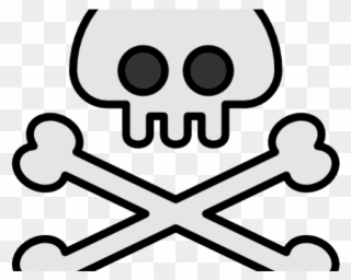 Jolly Roger Flag Clipart Cartoon Pirate - Dibujo Zona Peligrosa - Png Download