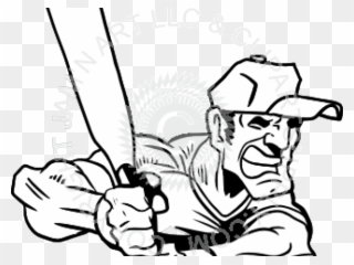 Man Clipart Softball - Illustration - Png Download