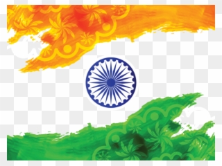 India Flag Clipart Png - Happy Republic Day Drawing Transparent Png