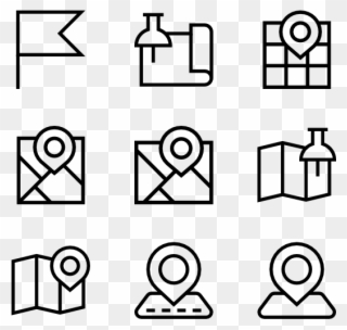 Maps - Design Icon Clipart