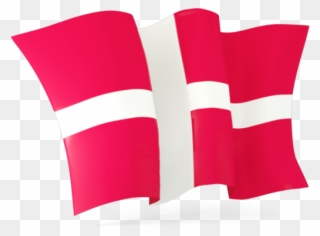 Illustration Of Flag Of Denmark - Danish Flag Waving Png Clipart