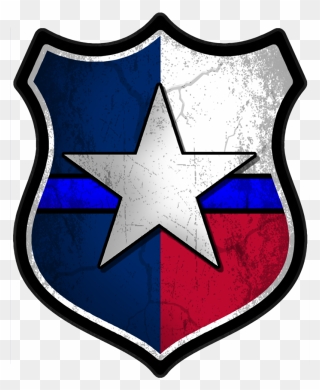 Texas Police Decal - Transparent Texas Silhouette Clipart