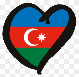 Azerbaijan Flag - Azerbaijan Eurovision Flag Clipart