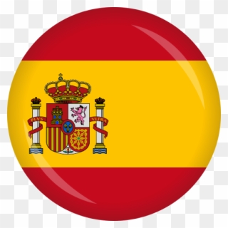Button Spanien Flagge 50 Mm - Spain Flag Clipart
