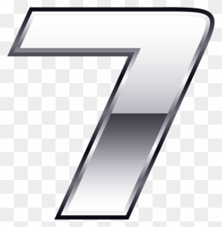 0, - Number Seven Silver Clipart