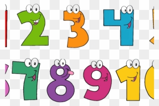 Number Clipart Artistic - Numbers 1 10 Clipart - Png Download