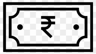 Indian Clipart Money - Indian Rupee Note Icon - Png Download