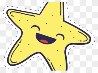 Star Fruit Clipart Starfish - Star Cartoon Transparent Background - Png Download