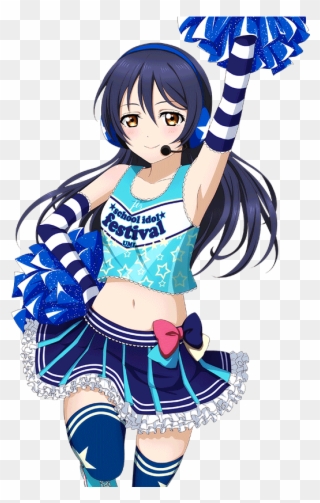 Transparent Anime Cheerleader - Love Live Cheer Outfit Clipart
