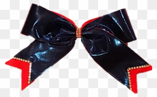 Royal Red Cheer Bow - Satin Clipart