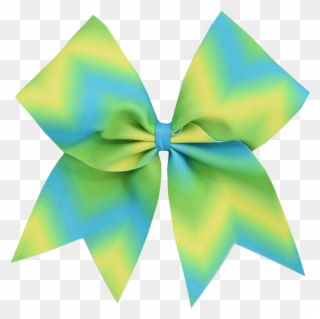 Lemon And Lime I Love Cheer® Hair Bow - Present Clipart