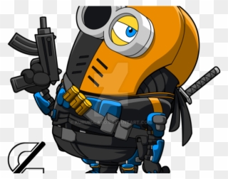 Deathstroke Clipart Minion - Cartoon - Png Download