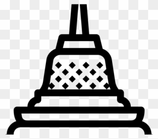 Temple Clipart Broken - Borobudur Icon Png Transparent Png