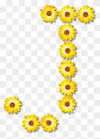 Big Image - Daisy Flower Alphabet Png Clipart