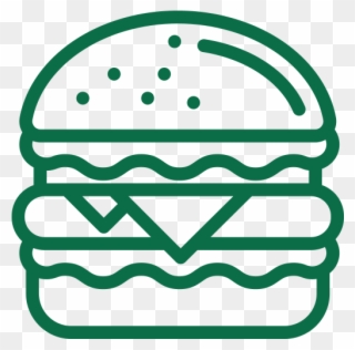 Locally Sourced Never Frozen 100% Beef Patties, Hand - Cheeseburger Clipart