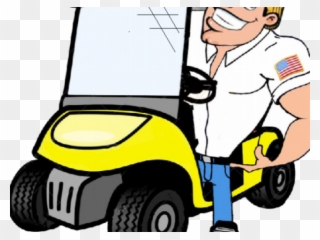 Golf Clipart Golf Cart - Golf Cart Images Cartoon - Png Download