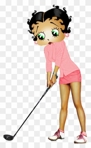 Bettyboopplayboygolf Black Betty Boop, Golf, Betty - Betty Boop Clipart