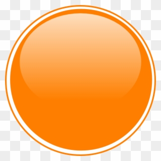 Glossy Orange Button Clip Art At Clkercom Vector - دایره نارنجی - Png Download