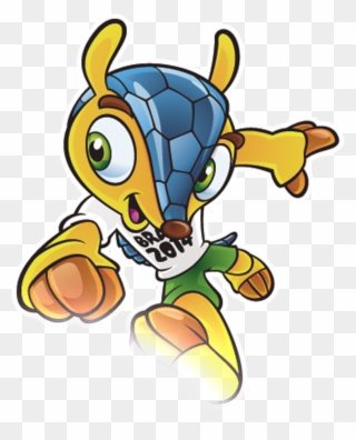 Un Personnage De Dessin Animé - Brazil World Cup 2018 Mascot Clipart