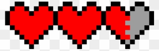 Coeur Minecraft - Color By Number App Clipart