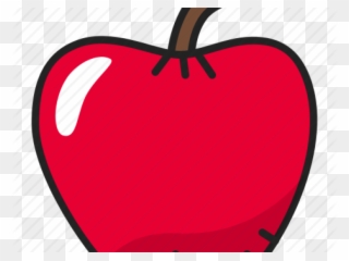 Drawn Apple Healthy Fruit - Heart Clipart