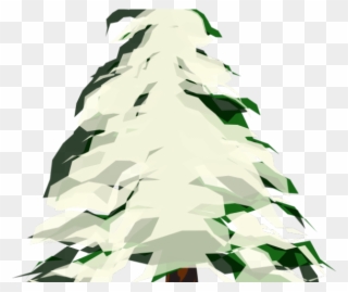 Pine Tree Clipart Snow Covered Tree - Tree Christmas Vector Png Transparent Png