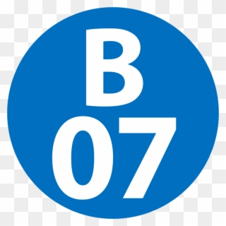 B-07 Station Number - Glasgow University Shinty Club Clipart