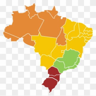 Free Brazil Map Vector Clipart