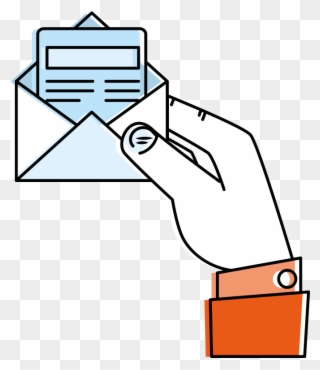 Mailing Solutions - Open Envelope Clip Art - Png Download