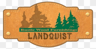 Landquist Rustic Wood Furnishings - Label Clipart