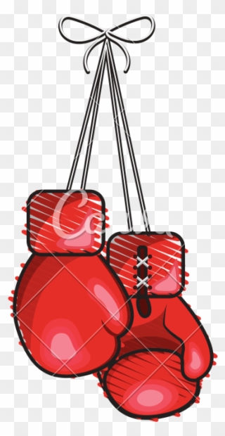 Boxing Gloves Hanging - Hanging Boxing Gloves Clipart