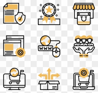 Online Marketplace - Visual Icons Clipart