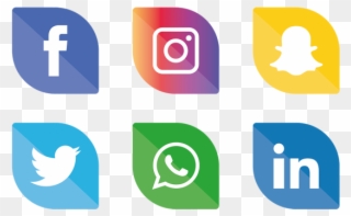Social Media Icons Clipart - Social Media Icon Transparent - Png Download