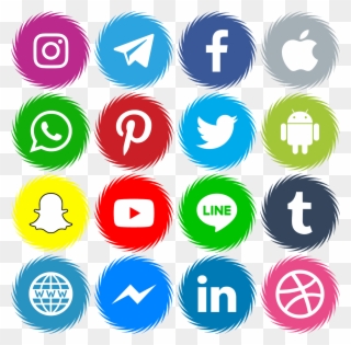 Download Download 16 Icons Social Media Vector Color Svg Eps Facebook Twitter Instagram Telegram Icons Clipart 3495619 Pinclipart