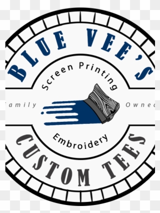 Blue Vee Tee Logo Badge View - Bike Shop Clipart