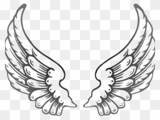 Angel Wings Png Outline Clipart