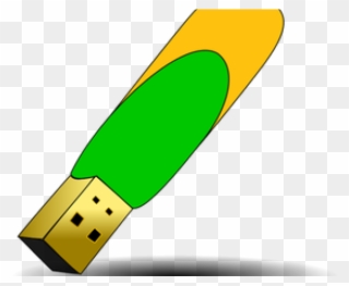Usb Clipart Green - Usb Flash Drive - Png Download