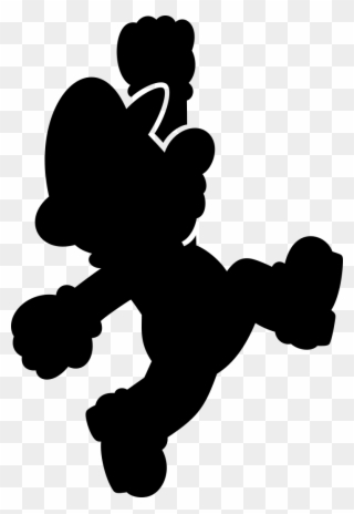 A Mix Of The New Super Mario Run Artwork I Could Get - Mario Bros Silhouette Clipart