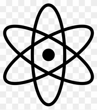 Atom Drawing Transparent Background - Atom Symbol Png Clipart