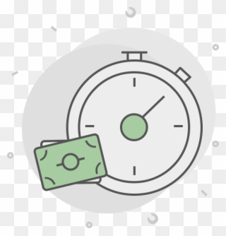 Time Is Money - Circle Clipart