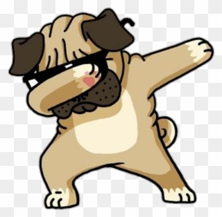 Dog Pug Pugs Turndownforwhat Epic - Cartoon Pug Dabbing Clipart