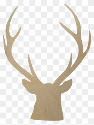 Wooden Deer Antler Shape - Diy Antler Shape Clipart
