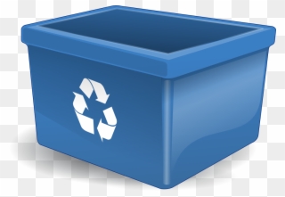 How Do I Recycle A Microwave - Blue Recycle Bin Png Clipart