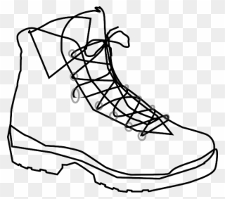 These Doc Martens Have Been Trouble From The Start - Hiking Boots Clipart Black And White - Png Download