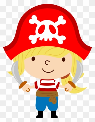 Whole Board Pirate Clip Art, Pirate Party, Pirate Kids, - Dibujo Pirata Infantil - Png Download