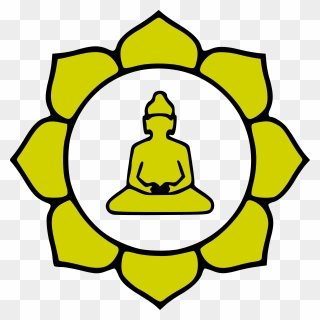 Buddha Flower Color - Mahayana Buddhism Logo Clipart