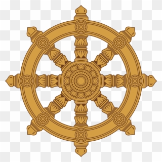 Wheel Clipart Buddhist - Dharma Wheel Png Transparent Png